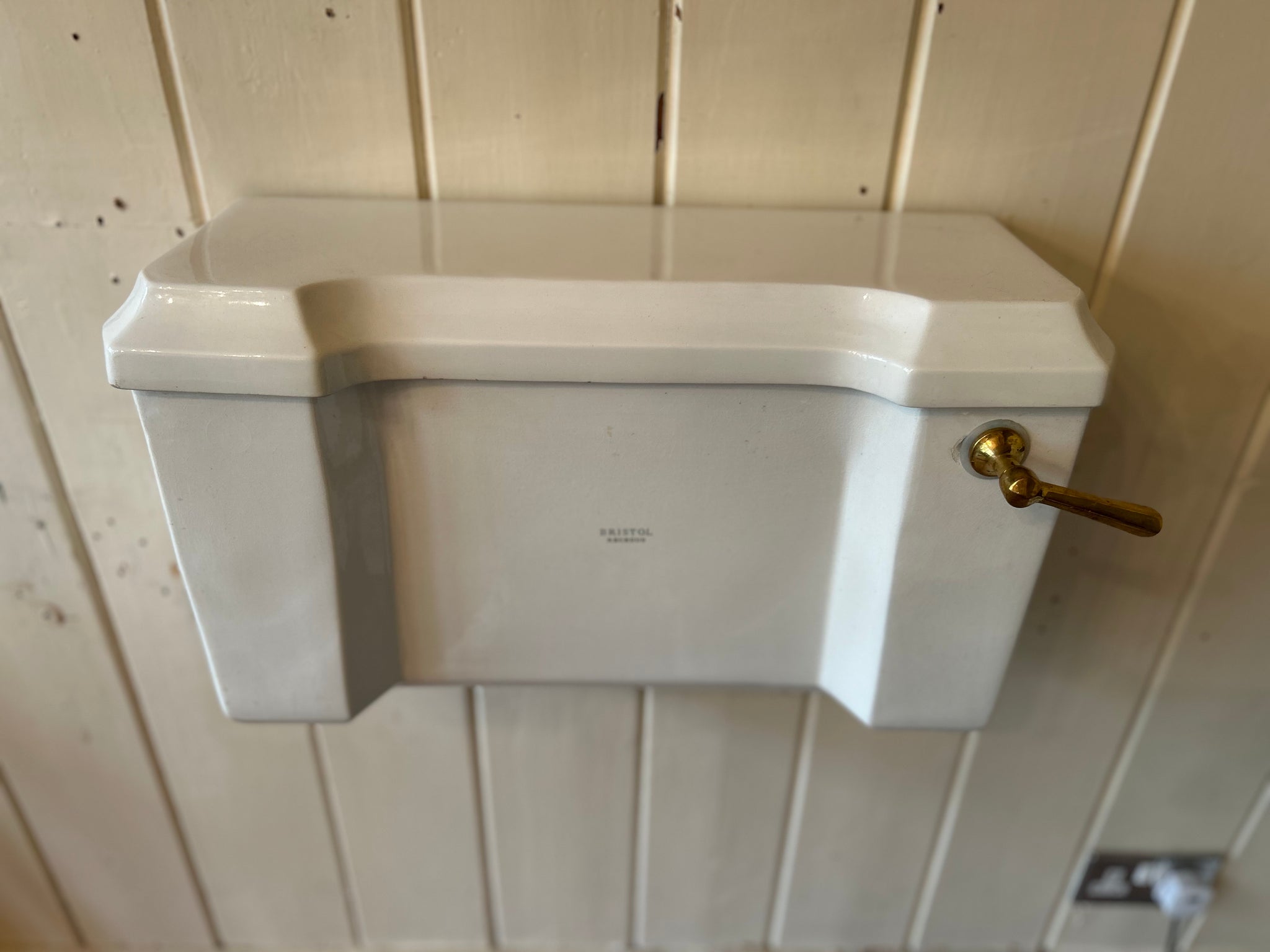 "Bristol Recedus" White Enamel Low-Level Cistern C.1920