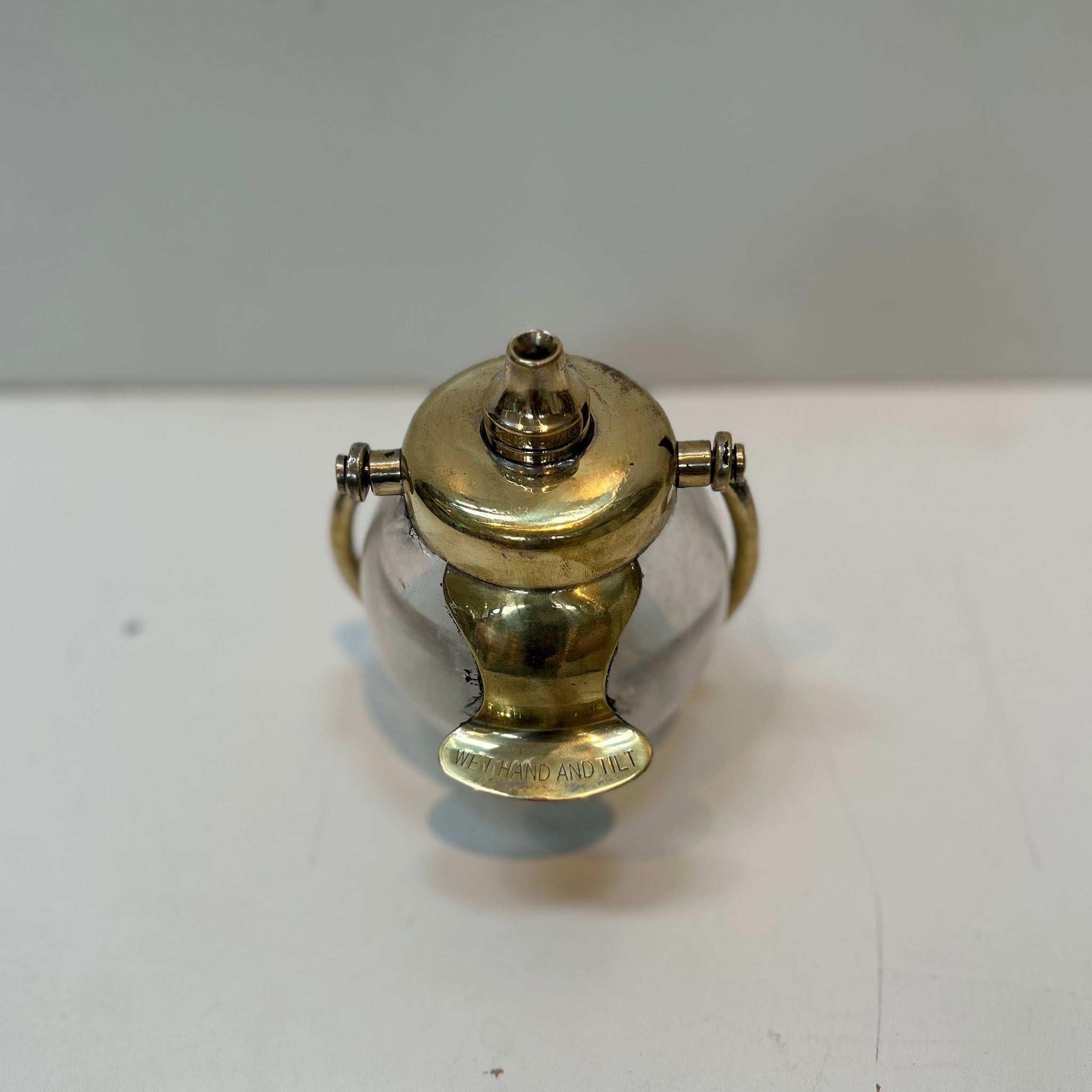 "Horton Rickmansworth" Brass Globe Liquid Soap Dispenser C.1920