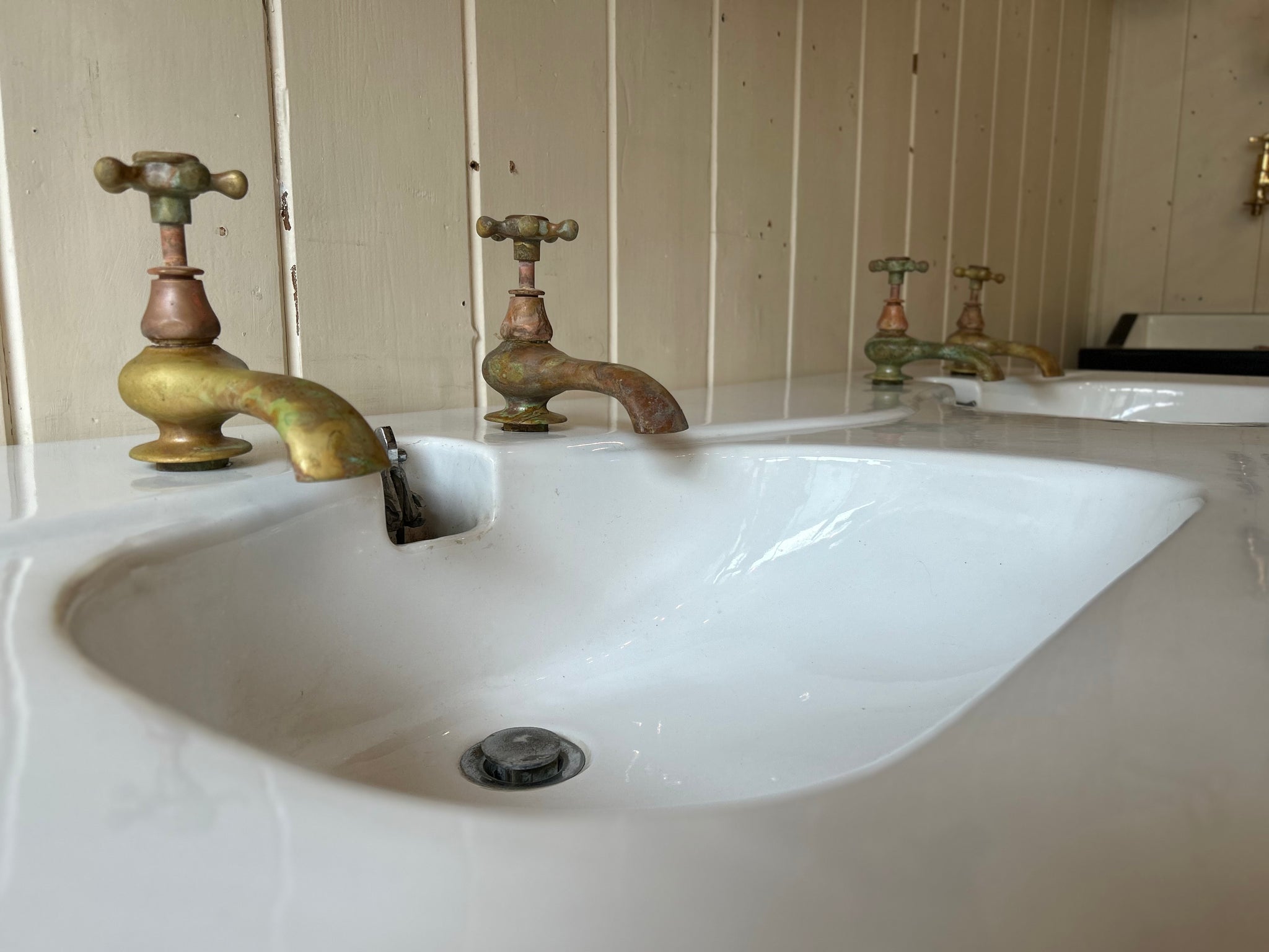French 'Moderne' Double Basin by maker Porcher, Paris C.1950