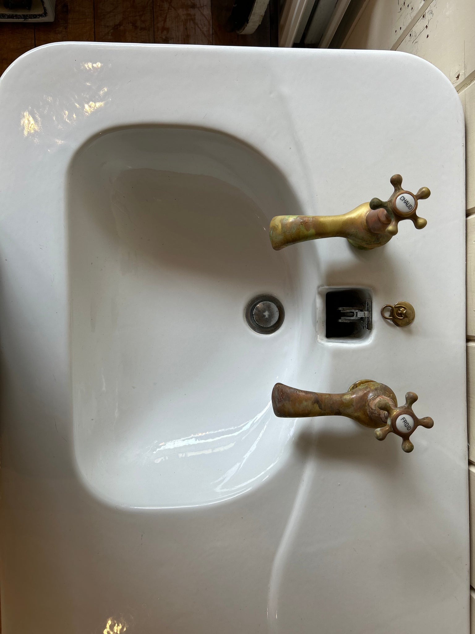 French 'Moderne' Double Basin by maker Porcher, Paris C.1950