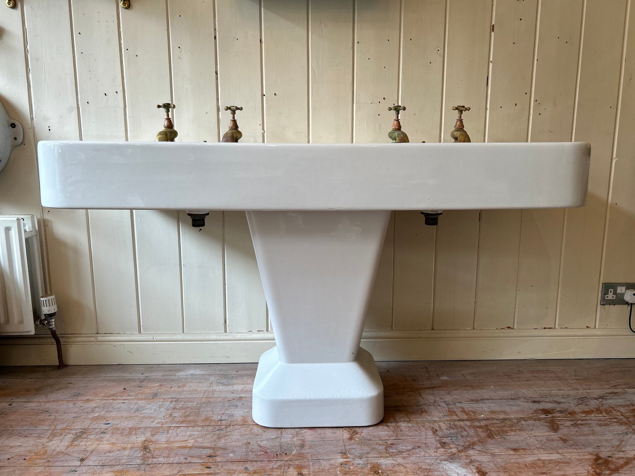 French 'Moderne' Double Basin by maker Porcher, Paris C.1950