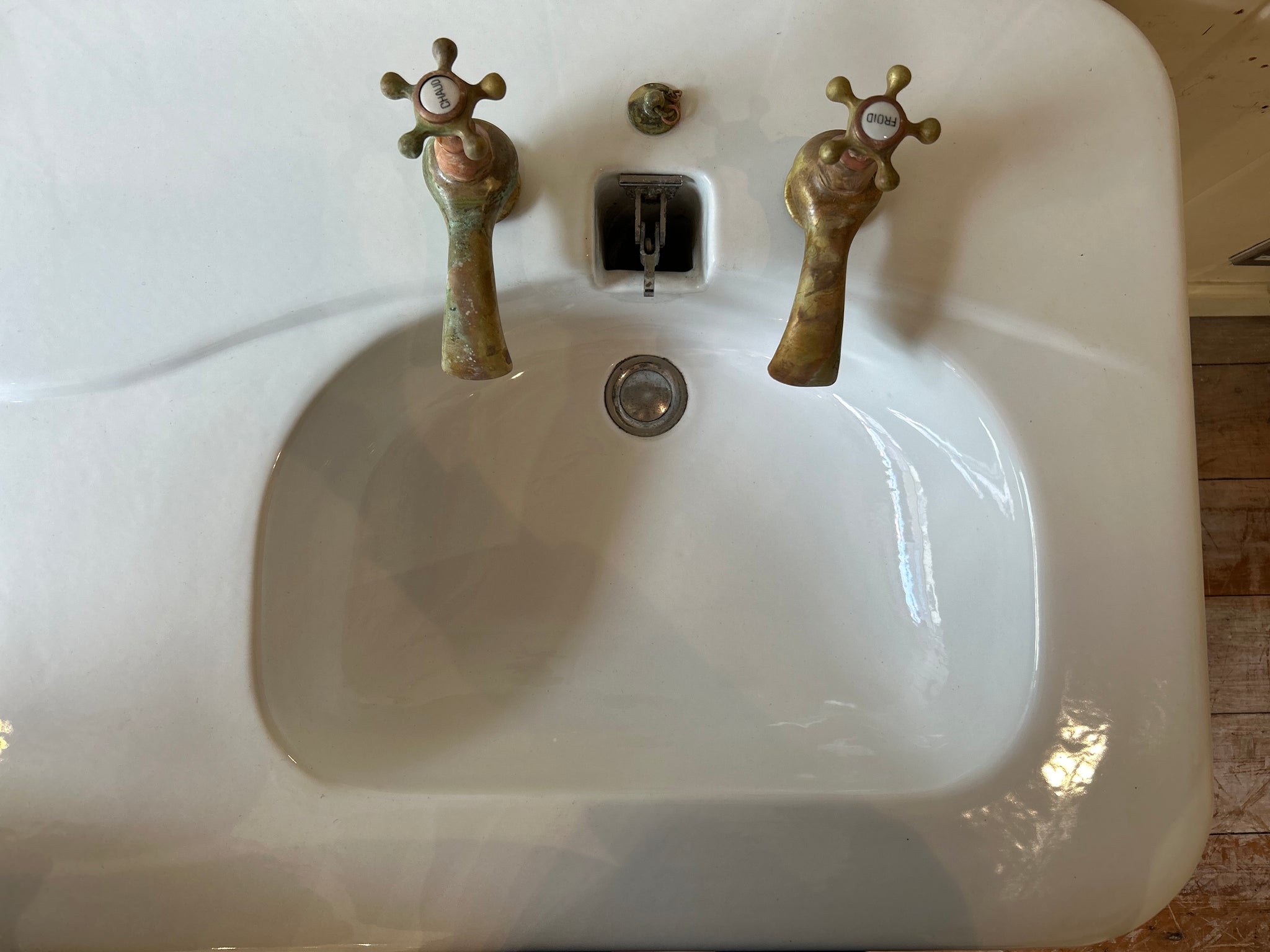French 'Moderne' Double Basin by maker Porcher, Paris C.1950