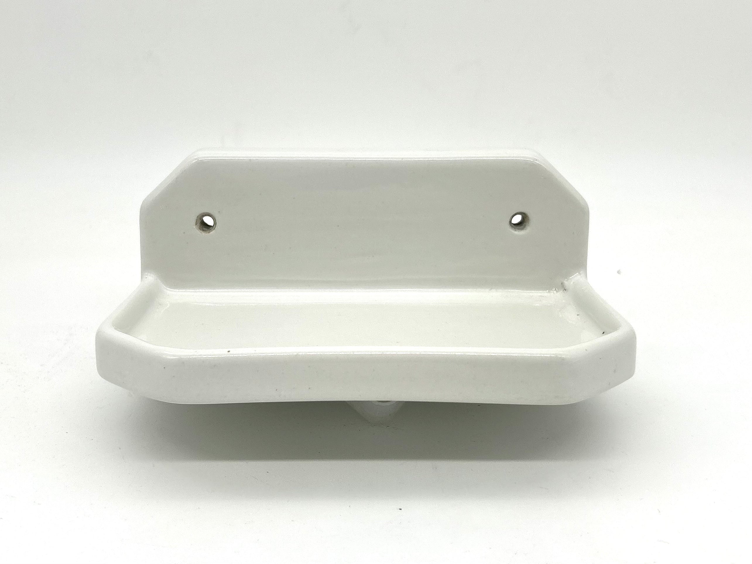 Art Deco Compact Porcelain Bathroom Shelf C.1920 - Ideal for a Shower Cubicle.