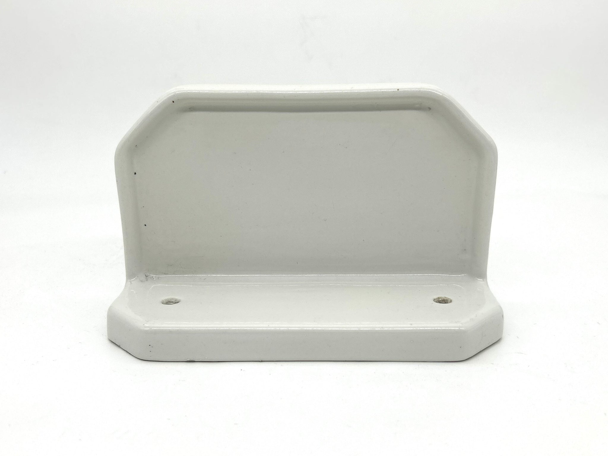 Art Deco Compact Porcelain Bathroom Shelf C.1920 - Ideal for a Shower Cubicle.