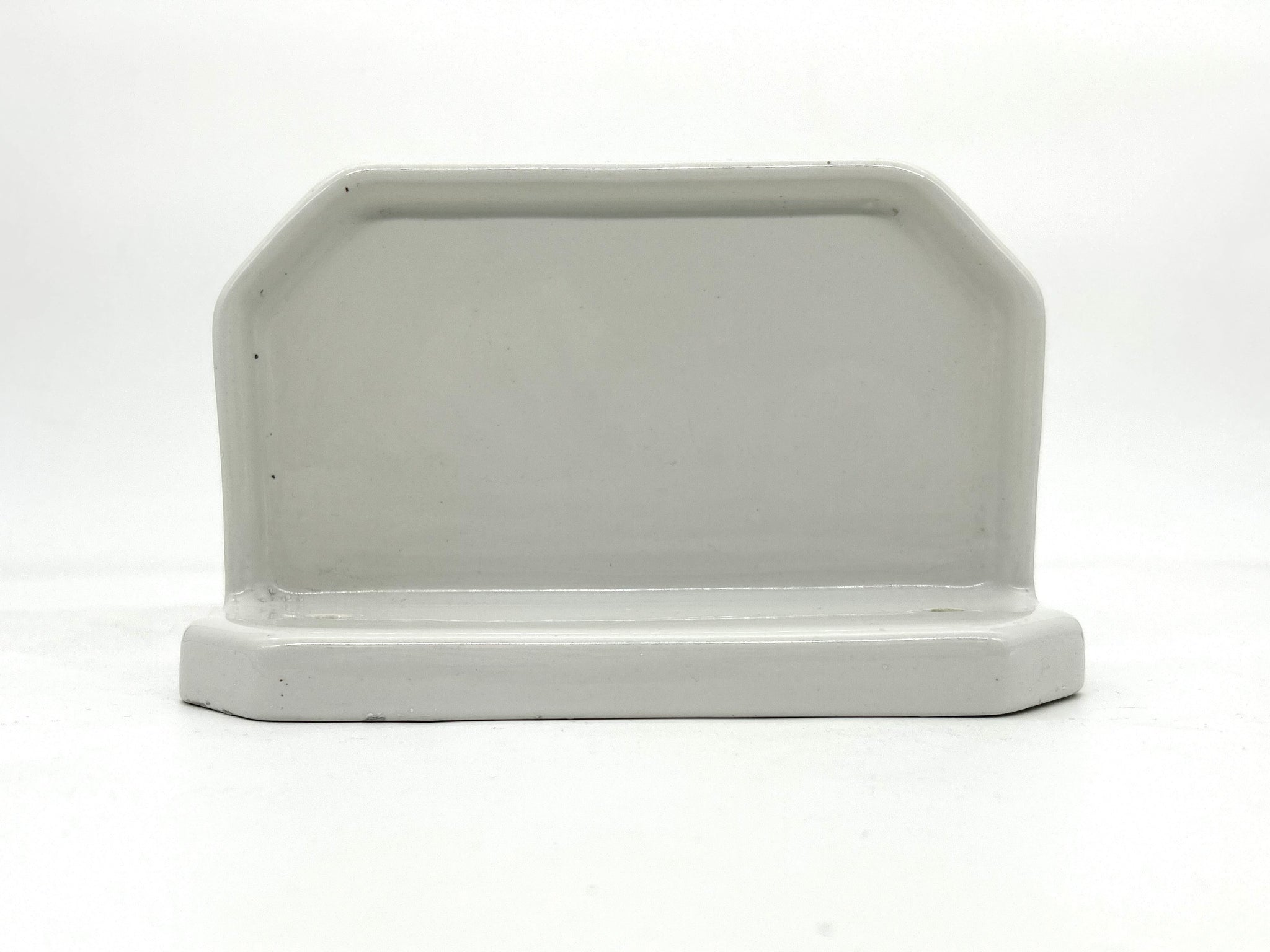 Art Deco Compact Porcelain Bathroom Shelf C.1920 - Ideal for a Shower Cubicle.