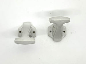 A Pair of Vintage Art Deco French Ceramic Robe Hooks C.1930