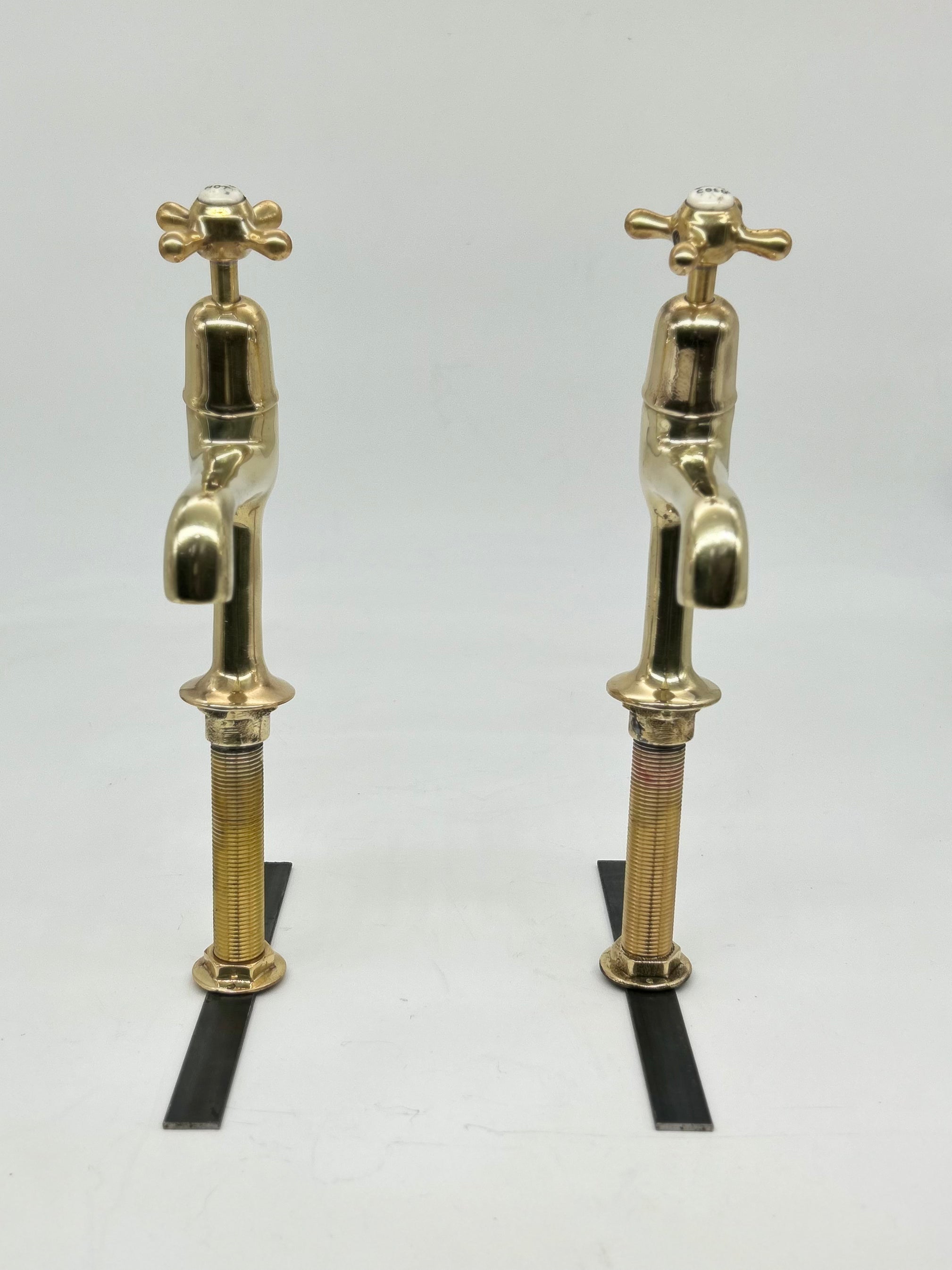 A Pair of Kitchen Sink Pillar Taps by Shanks & Co C.1930