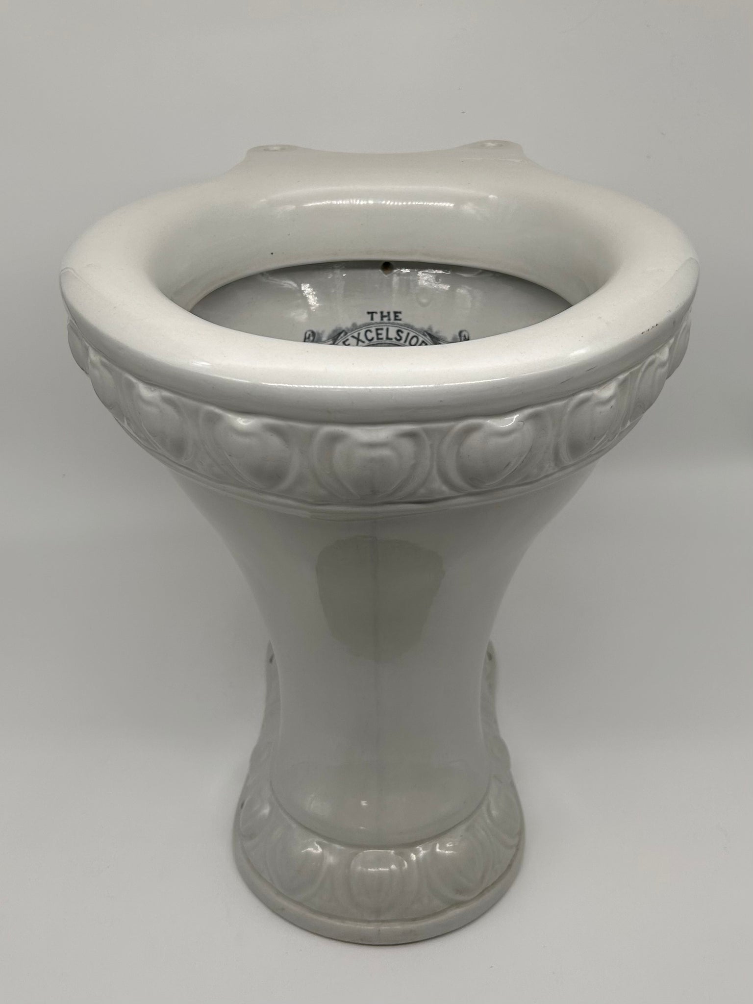 The "EXCELSIOR" WC Pan with Art Nouveau Shields C.1900
