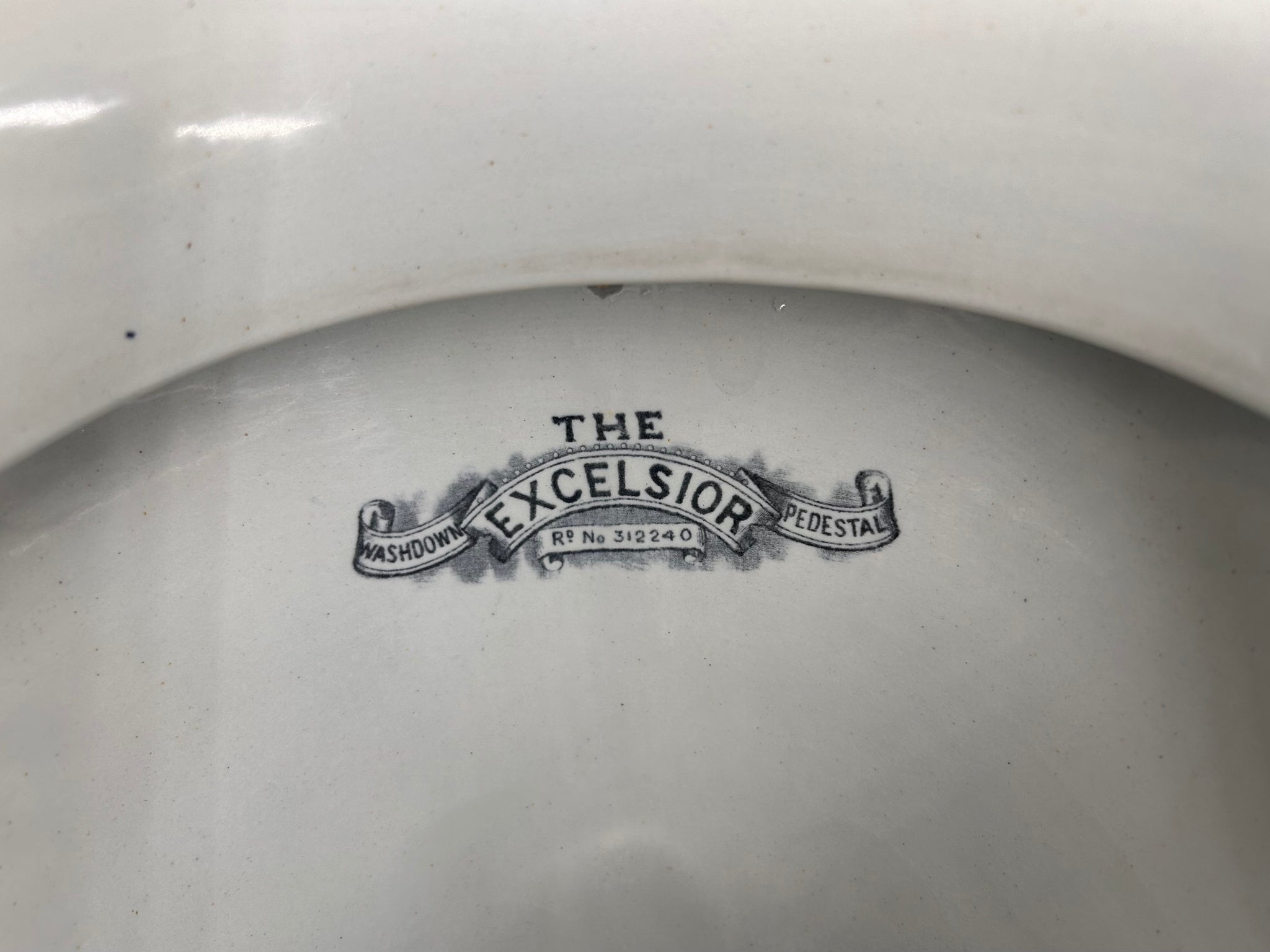 The "EXCELSIOR" WC Pan with Art Nouveau Shields C.1900