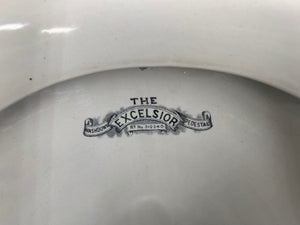 The "EXCELSIOR" WC Pan with Art Nouveau Shields C.1900