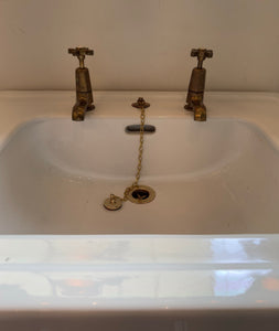 Art Deco Basin and Pedestal by J. Delafon, Paris C.1930