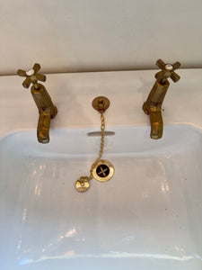 Art Deco Basin and Pedestal by J. Delafon, Paris C.1930