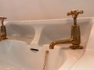 Deco Basin and Pedestal by Twyfords C.1930
