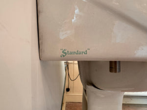 "Standard" 1930s Basin and Pedestal.