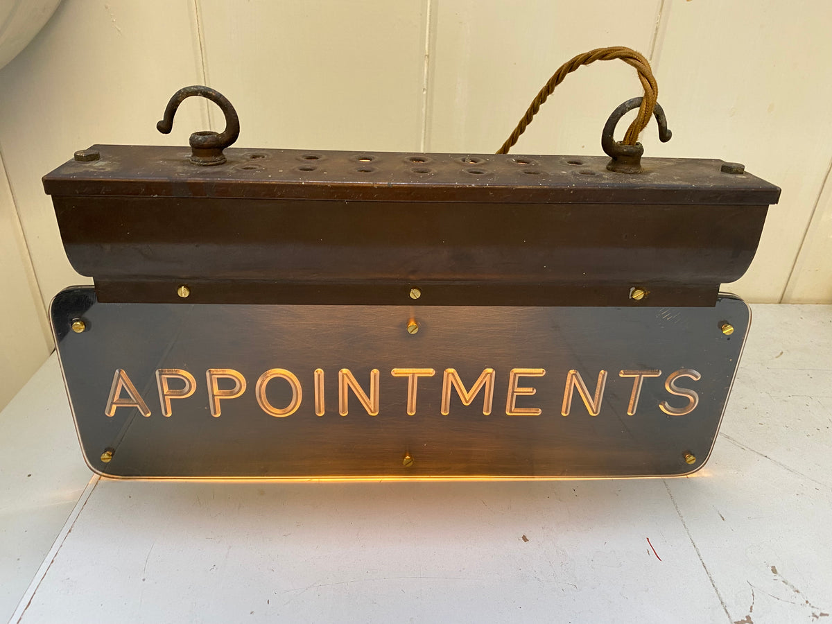 Double-Sided Illuminated Perspex Sign 