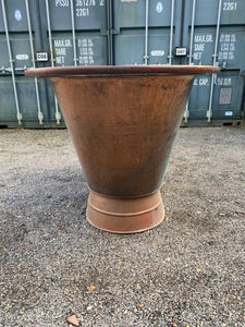 Victorian Mahogany Roll Edge Copper Bath C19th