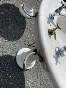 A Pair of Jacob Delefon Basin and Pedestals C.1900