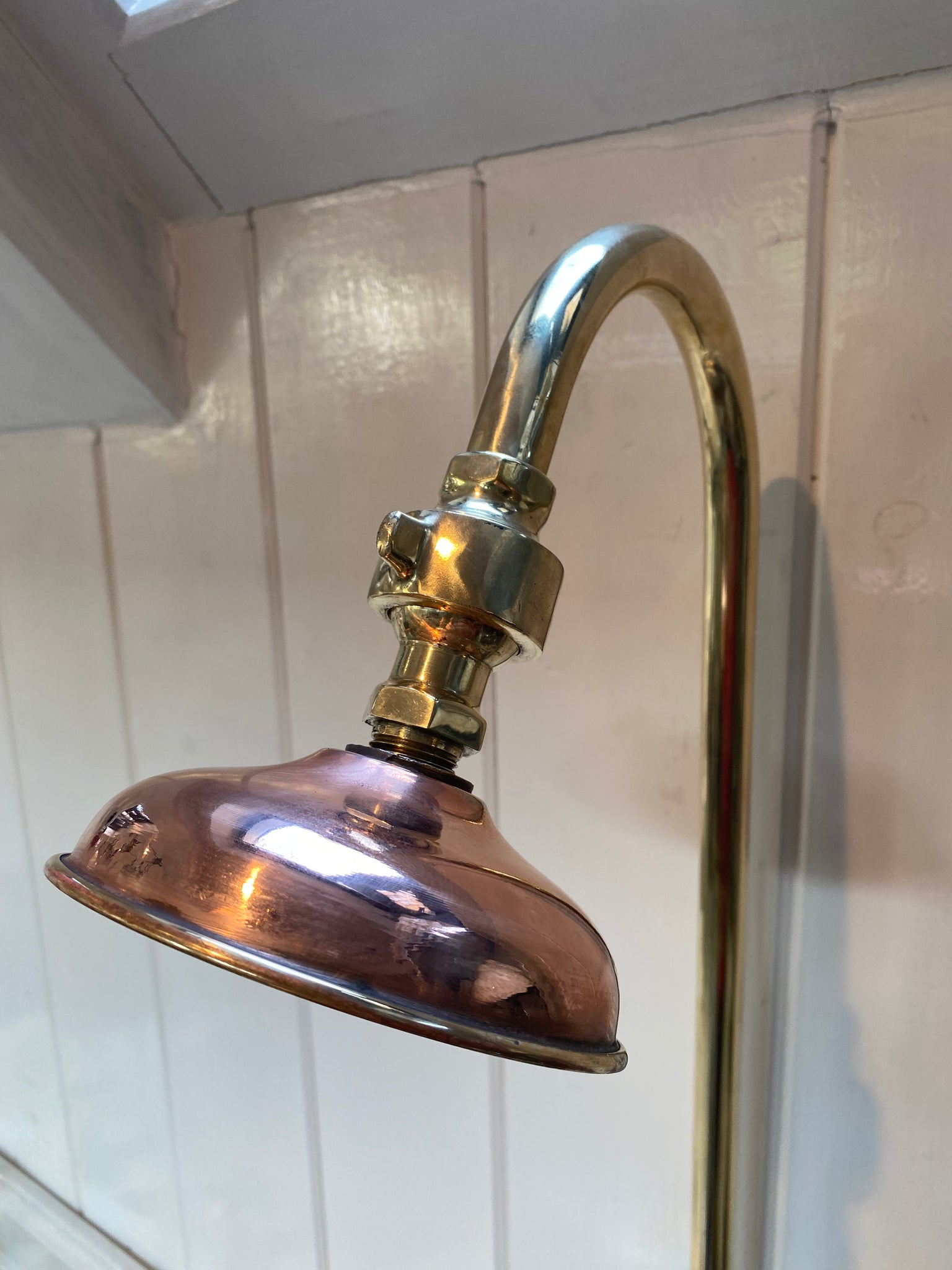 American Wall-Fixing Brass and Copper Shower by "Standard" C.1920