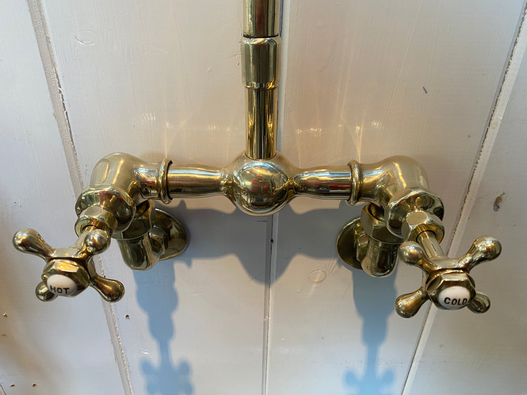 American Wall-Fixing Brass and Copper Shower by "Standard" C.1920