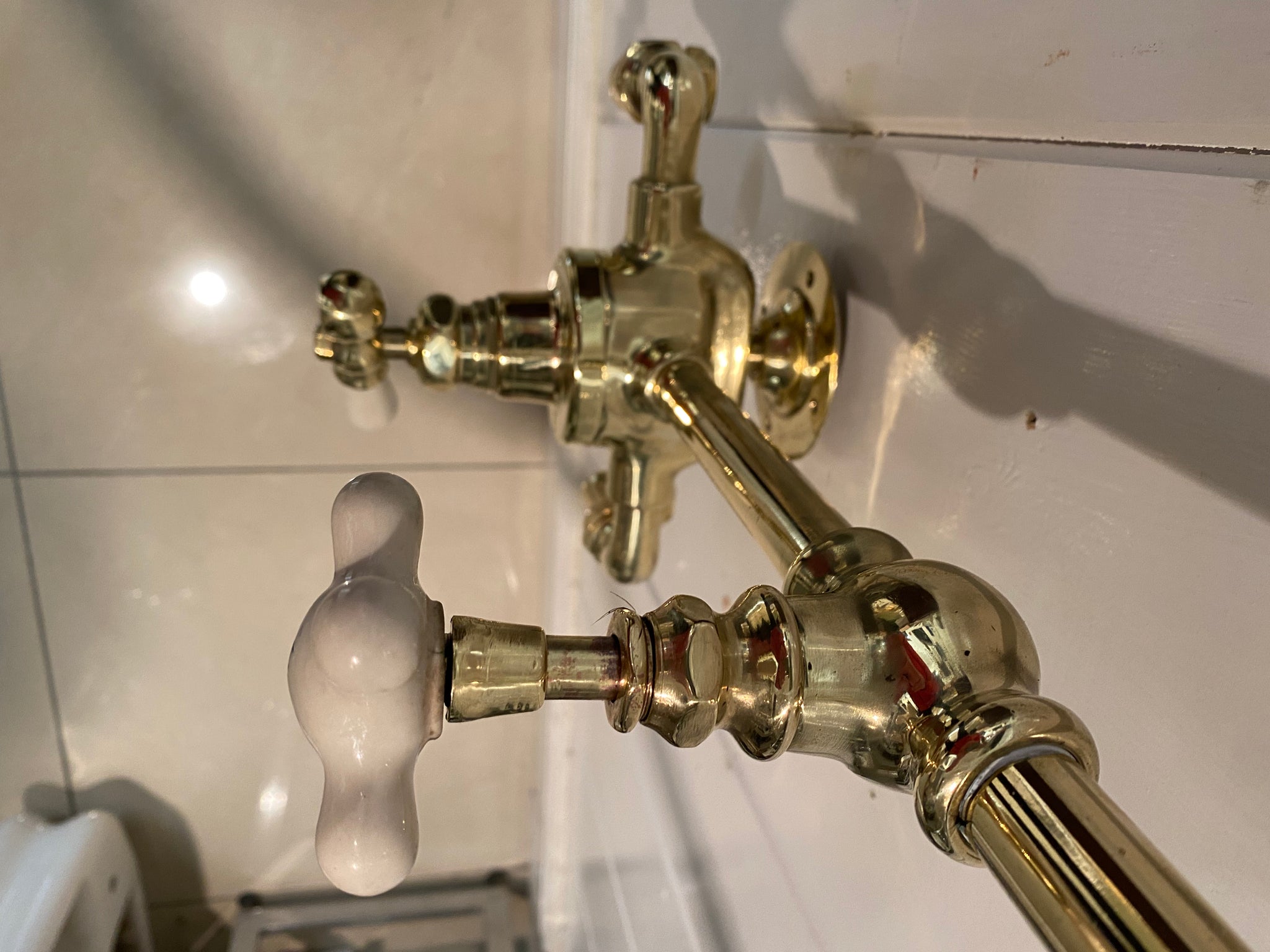 The "MIXOMETER" Wall-Fixing Shower by SPEAKMAN of Washington USA C.1920 with Adjustable Shower Rose