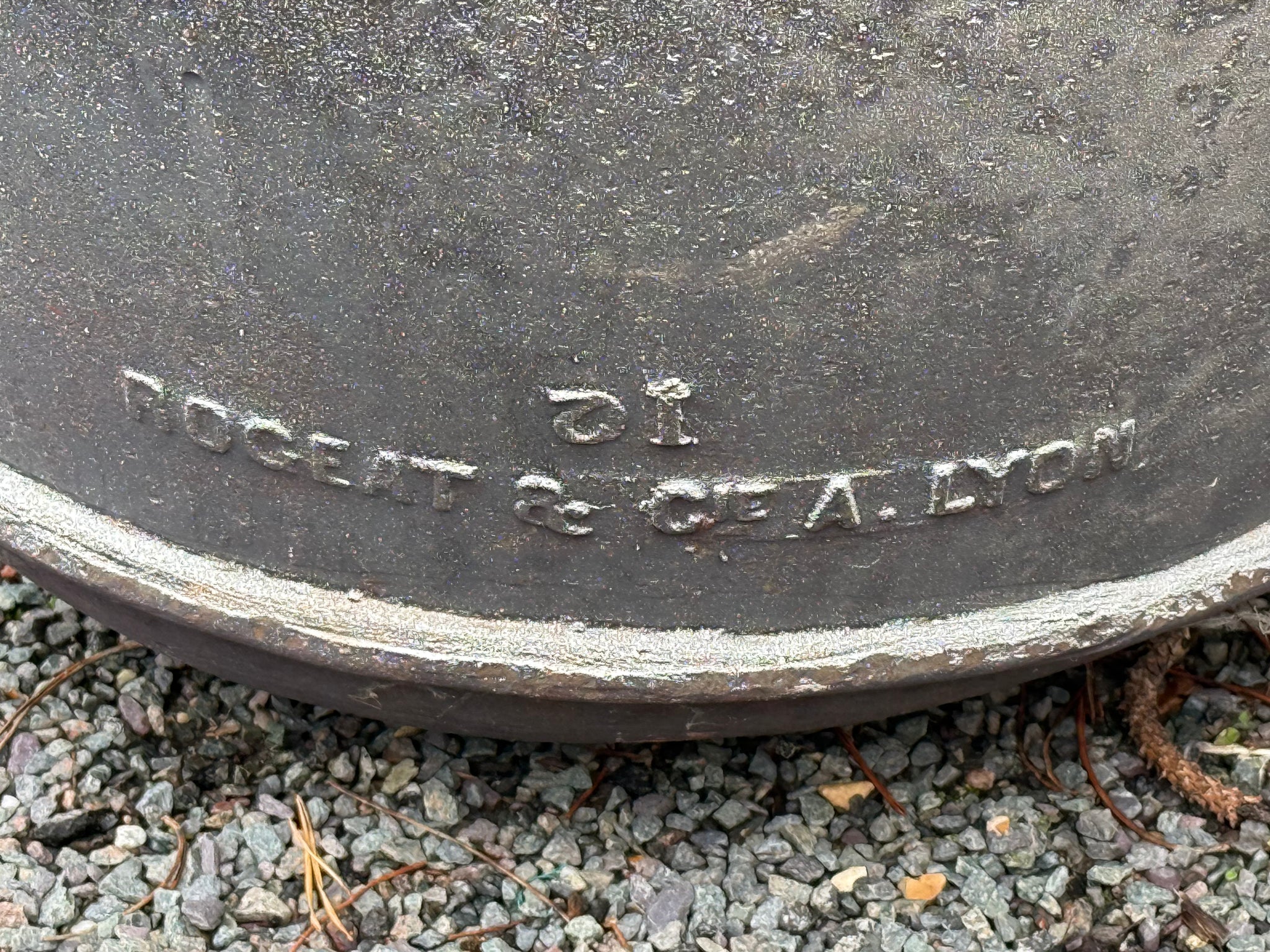 Rare Cast Iron A1 Rogeat et Cie Bath A Lyon C.1900