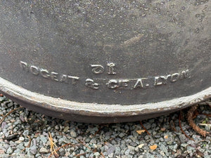 Rare Cast Iron A1 Rogeat et Cie Bath A Lyon C.1900